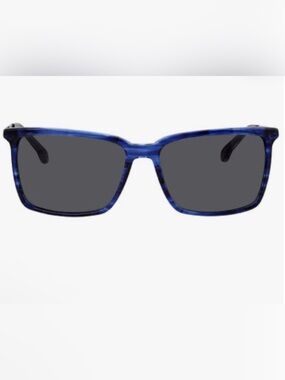 Zeiss Men's Blue Square Frame Sunglasses - Polarized Lens German lux brand